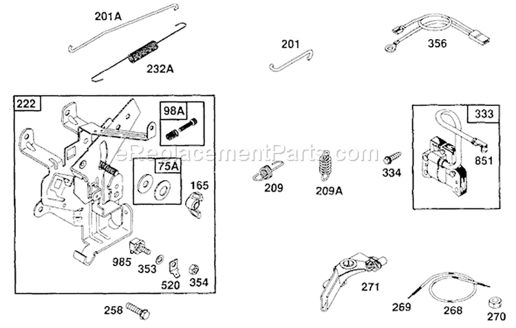 Page E Diagram and Parts List for 1149-0  Briggs and Stratton Generator